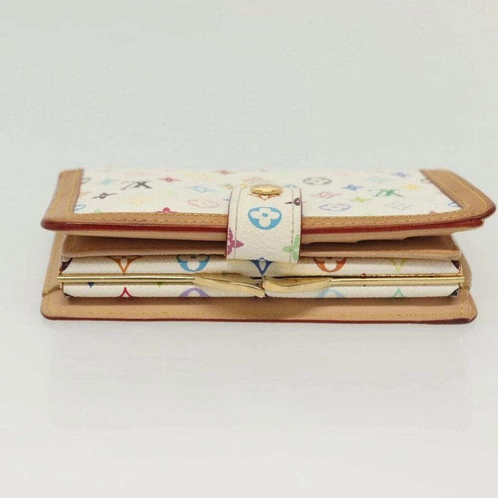 LOUIS VUITTON Multicolor Portefeuille Viennois Wallet White M92987 Auth 130787 - Picture 5 of 16